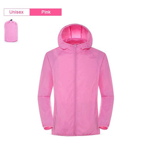 Veste imperméable / coupe-vent ultraléger UPF 40+ 120g "LNGXO - UL-Light" - Rose / S | Planète Rando