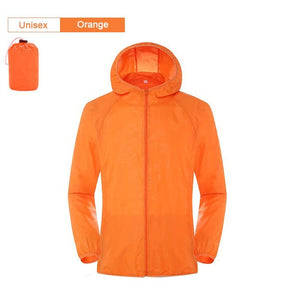 Veste imperméable / coupe-vent ultraléger UPF 40+ 120g "LNGXO - UL-Light" - Orange / S | Planète Rando