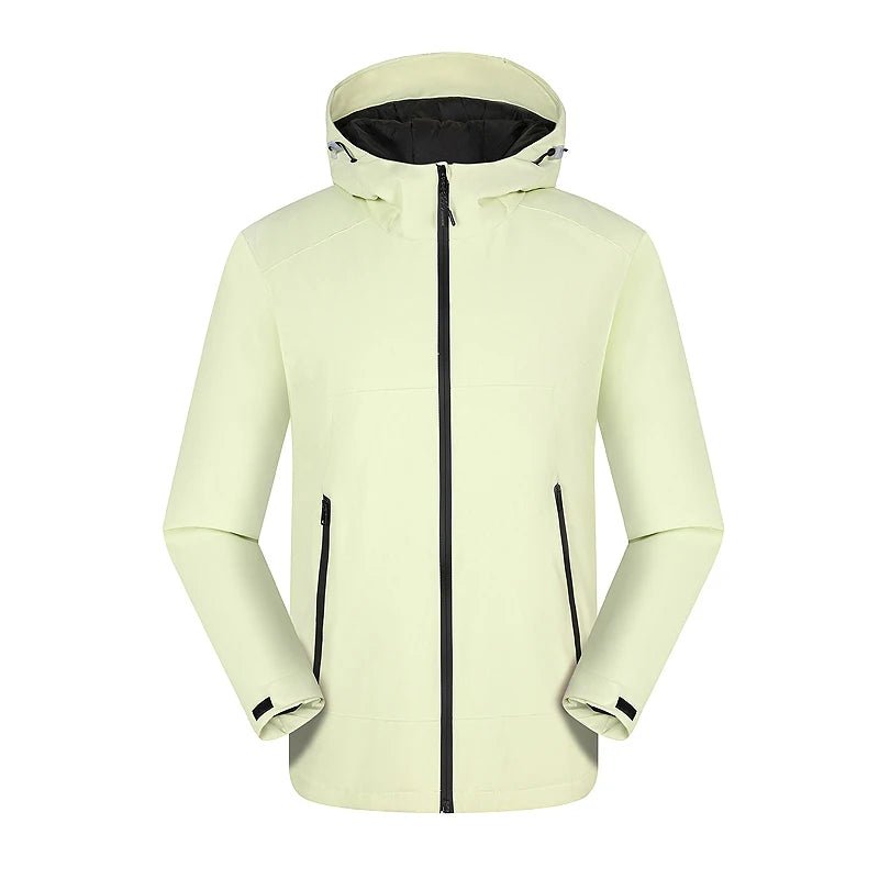 Vestes de randonnée imperméable avec doublure hivernale unisexe "LNGXO - Winter warm" - Vert fluo / M | Planète Rando