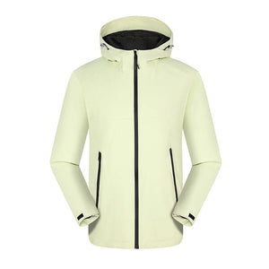 Vestes de randonnée imperméable avec doublure hivernale unisexe "LNGXO - Winter warm" - Vert fluo / M | Planète Rando