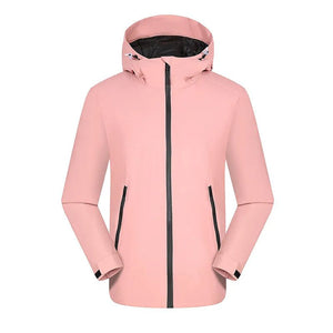 Vestes de randonnée imperméable avec doublure hivernale unisexe "LNGXO - Winter warm" - Rose / M | Planète Rando