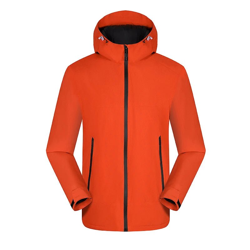 Vestes de randonnée imperméable avec doublure hivernale unisexe "LNGXO - Winter warm" - Orange / M | Planète Rando