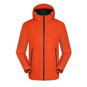 Vestes de randonnée imperméable avec doublure hivernale unisexe "LNGXO - Winter warm" - Orange / M | Planète Rando