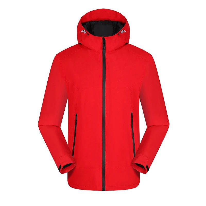 Vestes de randonnée imperméable avec doublure hivernale unisexe "LNGXO - Winter warm" - Rouge / M | Planète Rando
