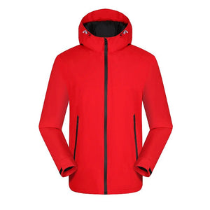 Vestes de randonnée imperméable avec doublure hivernale unisexe "LNGXO - Winter warm" - Rouge / M | Planète Rando
