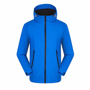 Vestes de randonnée imperméable avec doublure hivernale unisexe "LNGXO - Winter warm" - Bleu / M | Planète Rando