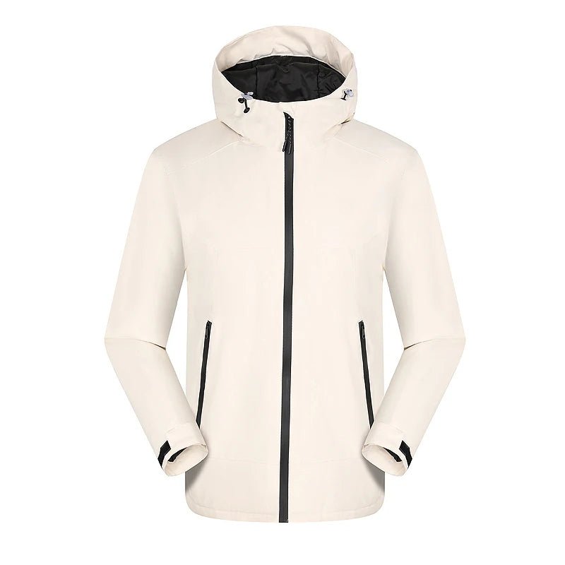 Vestes de randonnée imperméable avec doublure hivernale unisexe "LNGXO - Winter warm" - Blanc / M | Planète Rando