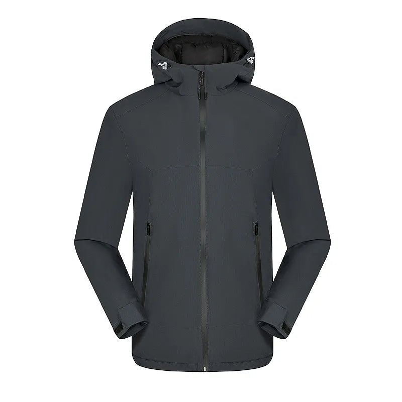 Vestes de randonnée imperméable avec doublure hivernale unisexe "LNGXO - Winter warm" - Anthracite / M | Planète Rando