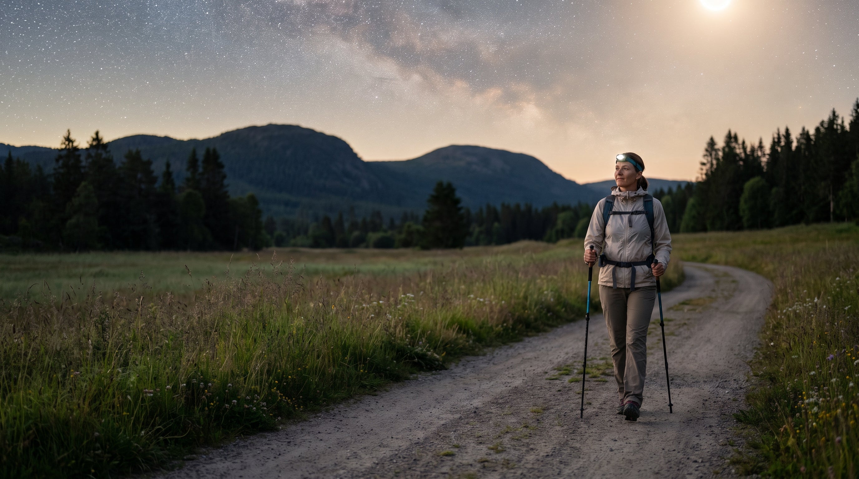 Nuit sous les étoiles : randonnée nordique pour femme outdoor Planète Rando