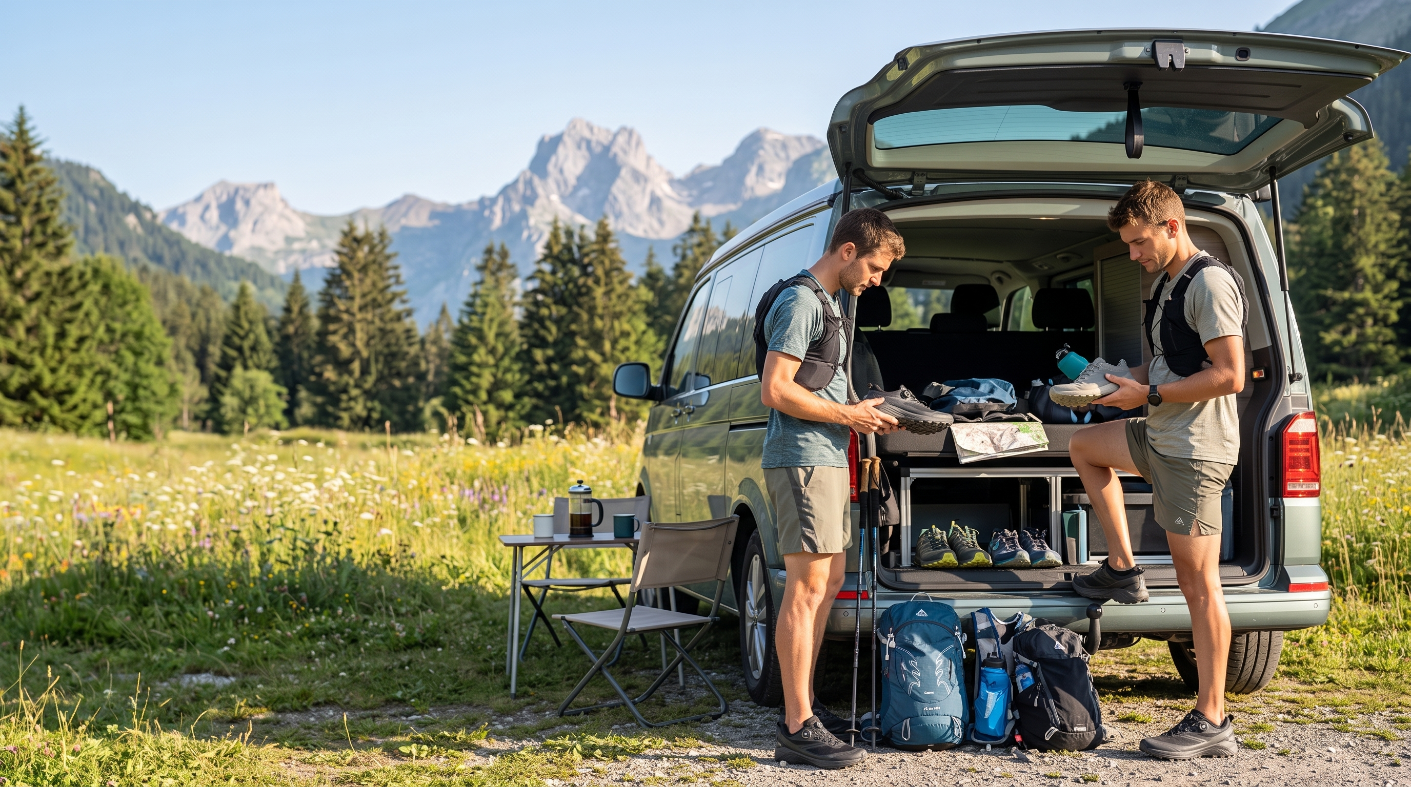 Glamping location vs équipement perso pour randonner en van