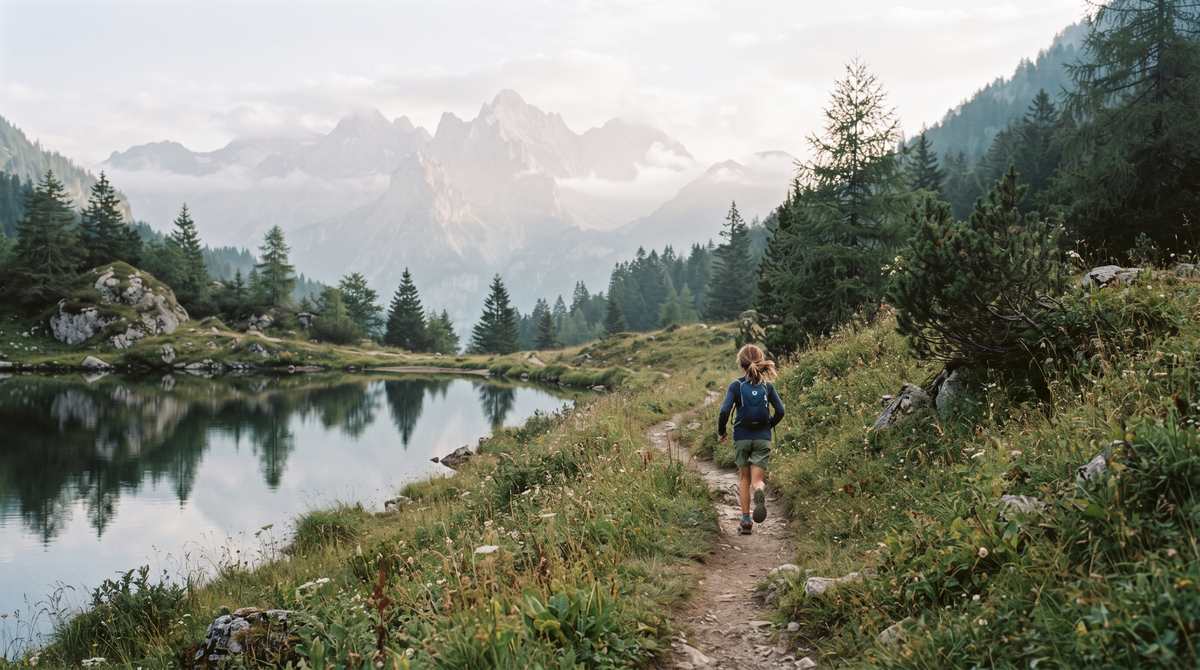 Comment courir au bord d’un lac avec un enfant et son sac à dos
