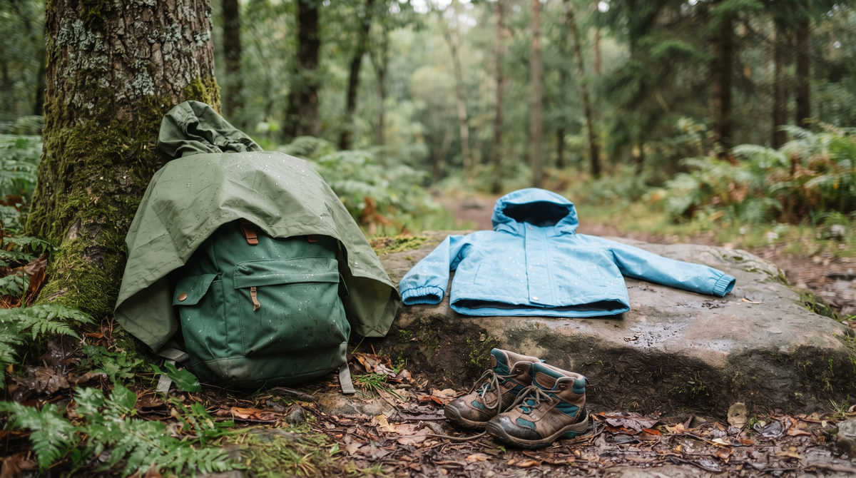 Poncho vs veste pour la randonnée familiale sous la pluie