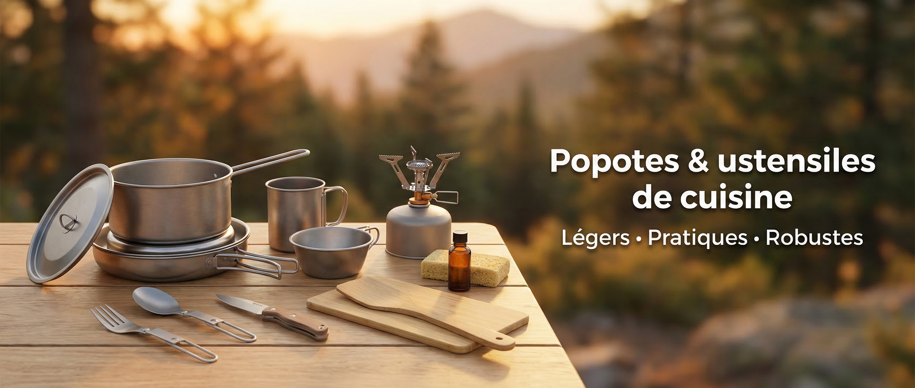 Popotes, casseroles et poele - Planète Rando