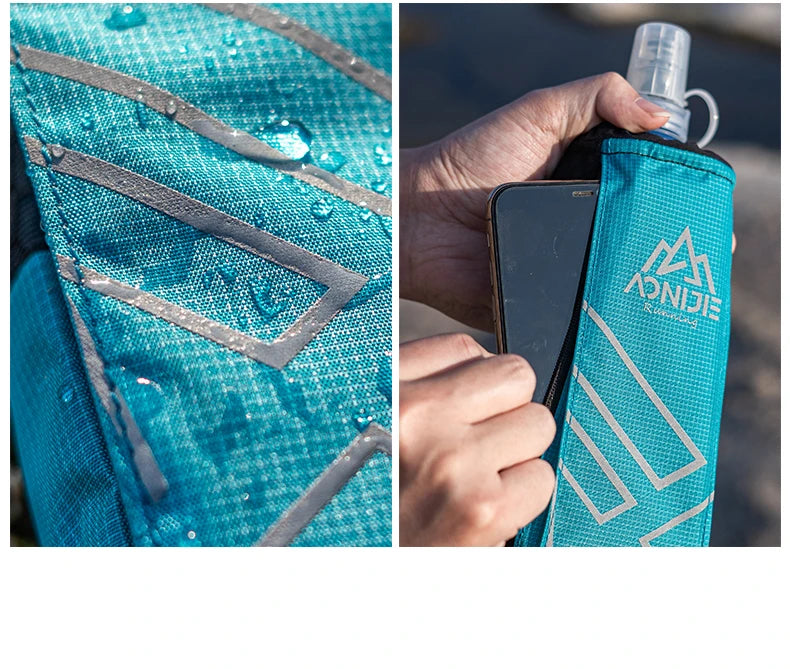 Porte-flasque avec rangement pour bouteille souple "AONIJIE - A7106" Planète Rando