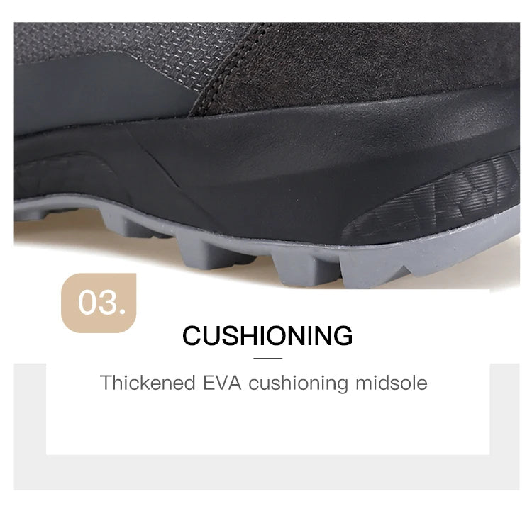 La chaussure de randonnée pour femmes Humtto "HUMTTO - HT-230078B" présente une tige en maille violette et rose, des lacets, un support pour la cheville, une semelle texturée et une protection contre les éclaboussures, le tout sur fond blanc.