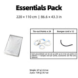 Tapis de sol / bâche imperméable pour tente en film polycro ultraléger à partir de 60g  "Horizon Outdoor - Polycro ground sheet"