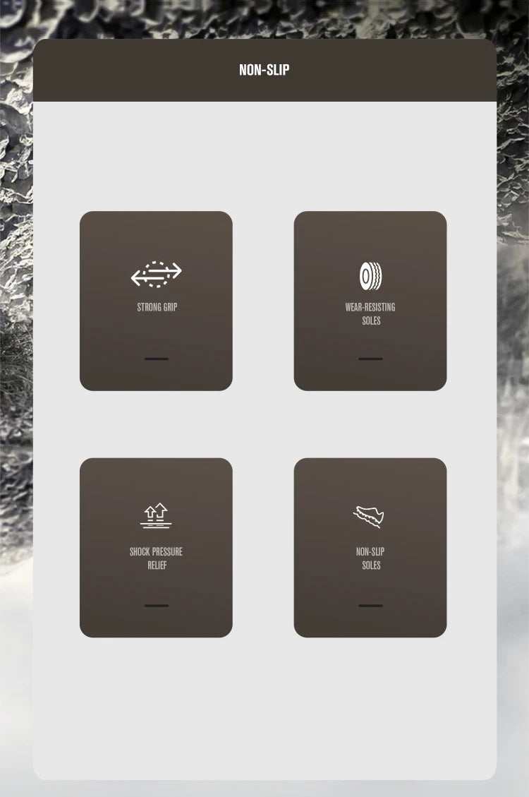 Les "HUMTTO - 230914A" sont des bottines d'alpinisme pour homme avec semelle grise, œillets métalliques, cuir véritable et logo "HUMTTO" orange, offrant une protection 100% imperméable pour la randonnée.