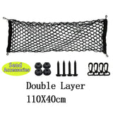 Filet de rangement pour coffre / plafond en nylon élastique "Carshan - trunk net" CARSHAN