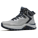 Les HUMTTO - HT-250460A chaussures de randonnée mid-top pour homme offrent une technologie Static Waterproof, avec tige mesh et synthétique, semelle robuste - bottines alpinisme marron/vert conçues pour confort et durabilité sur tous les sentiers.