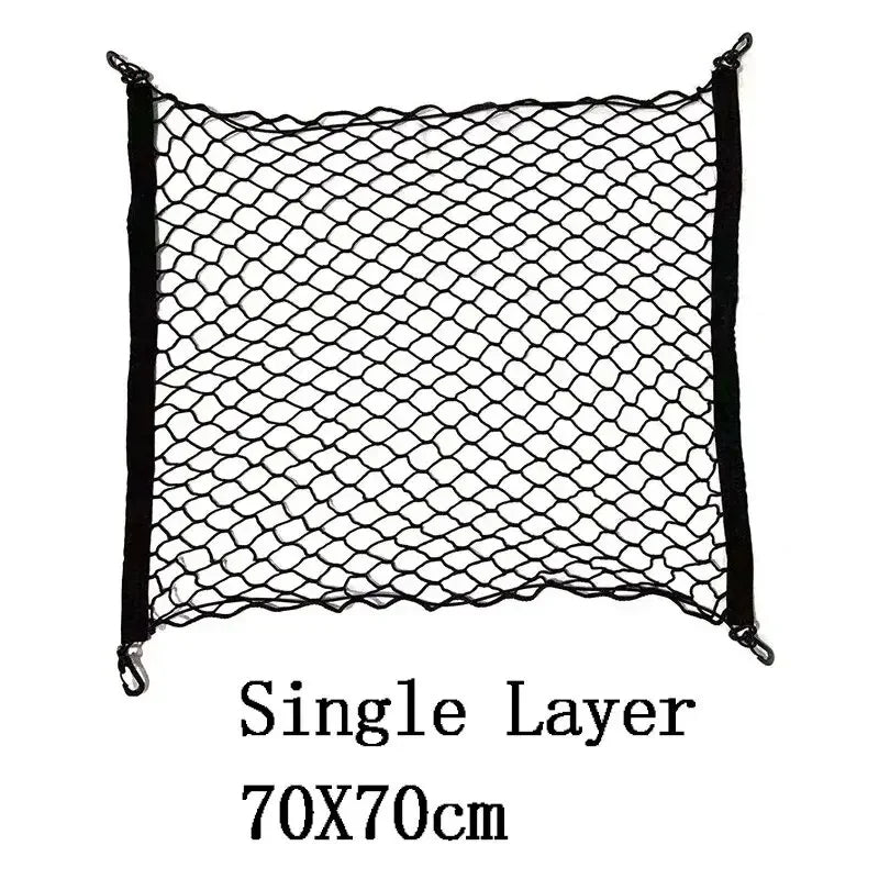 Filet de rangement pour coffre / plafond en nylon élastique "Carshan - trunk net" CARSHAN
