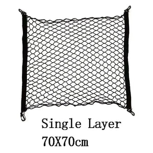 Filet de rangement pour coffre / plafond en nylon élastique "Carshan - trunk net" CARSHAN