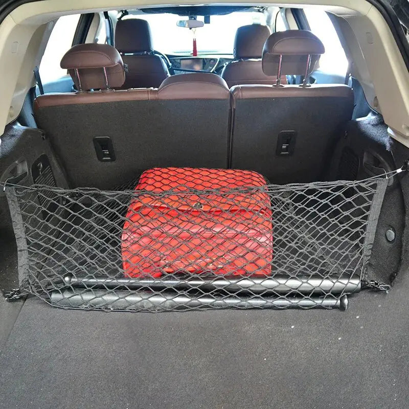 Filet de rangement pour coffre / plafond en nylon élastique "Carshan - trunk net" CARSHAN