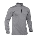 T-shirt thermique / sweat-shirt polaire à fermeture éclair 1/4 et manches longues pour homme "TACVASEN - LSTJ502"