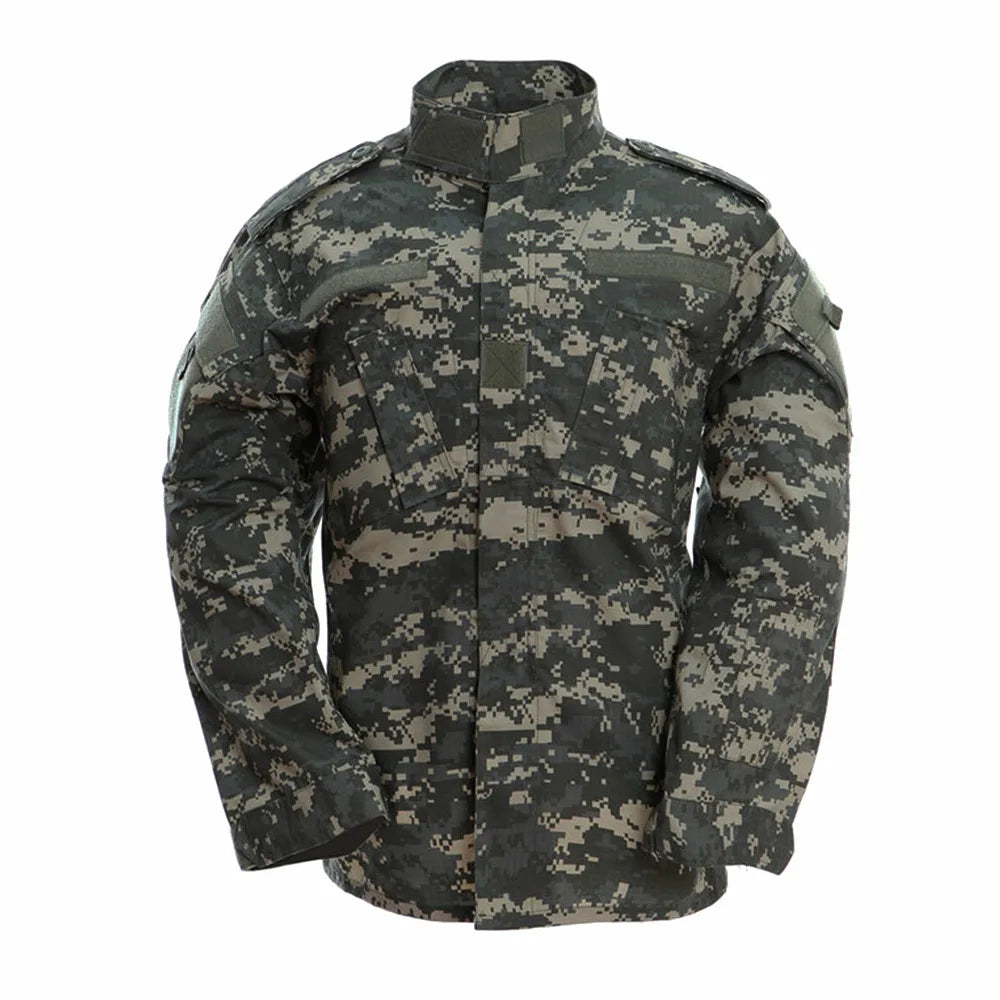 Combinaison de camouflage 17 couleurs, ensemble de vêtements de combat Airsoft, vêtements d'entraînement surdimensionnés, costumes de chasse et de pêche en plein air 3XL A2F48 Planète Rando