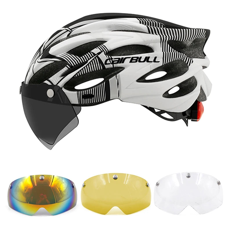 Casque de cyclisme léger route vtt VTT vélo Led casque L pour hommes femmes visoré casque de vélo Casco Accesorios Planète Rando