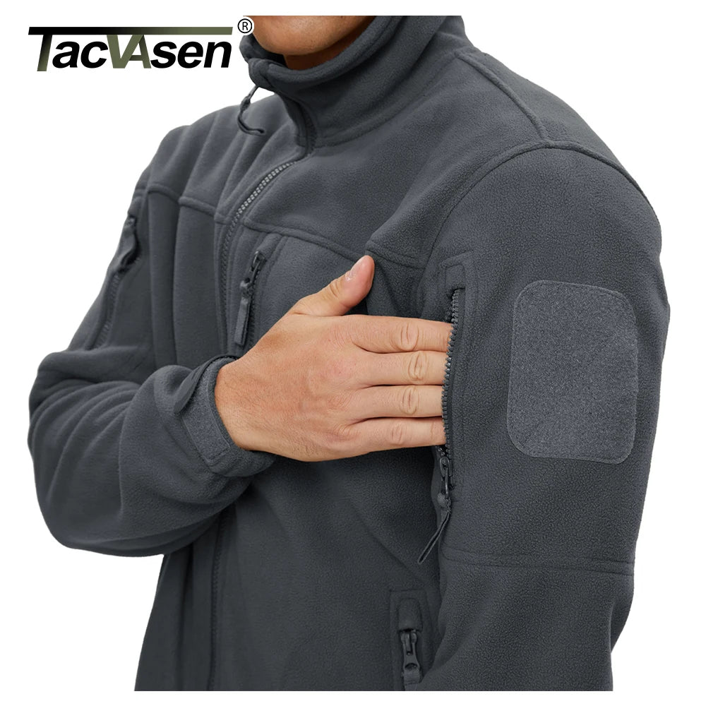 Softshell / polaire avec poches zippée "TACVASEN - TJ568-1"