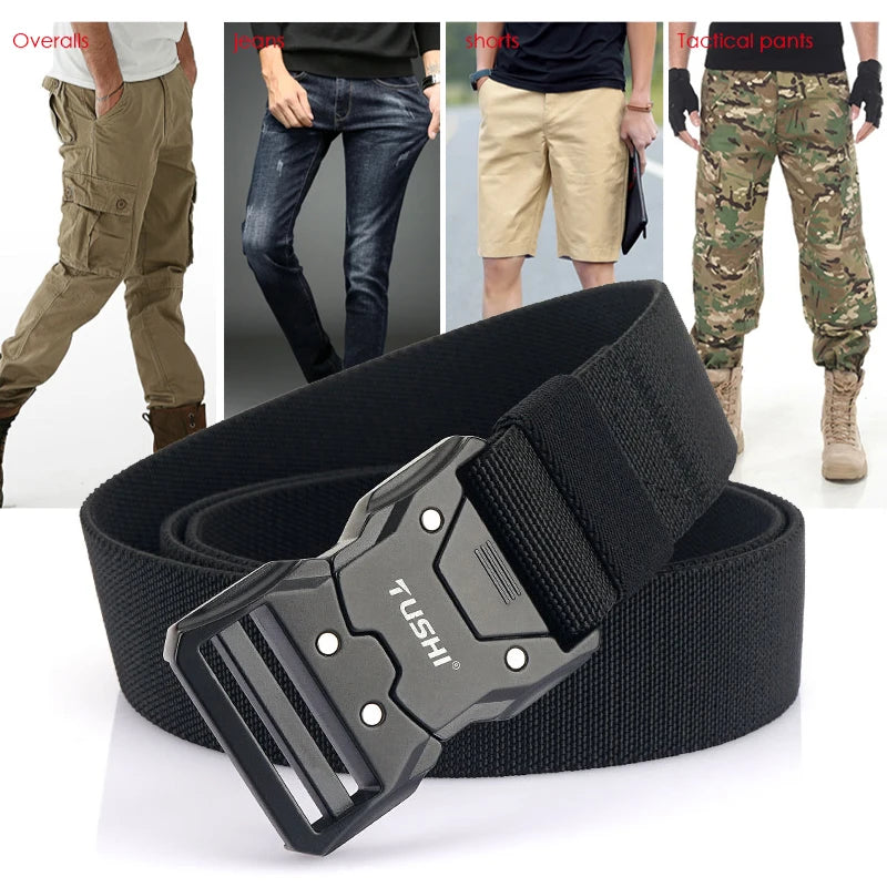 Ceinture tactique en nylon 1200D avec boucle à dégagement rapide "VATLTY - VT131"