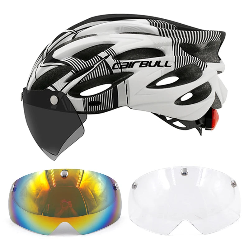 Casque de cyclisme léger route vtt VTT vélo Led casque L pour hommes femmes visoré casque de vélo Casco Accesorios Planète Rando
