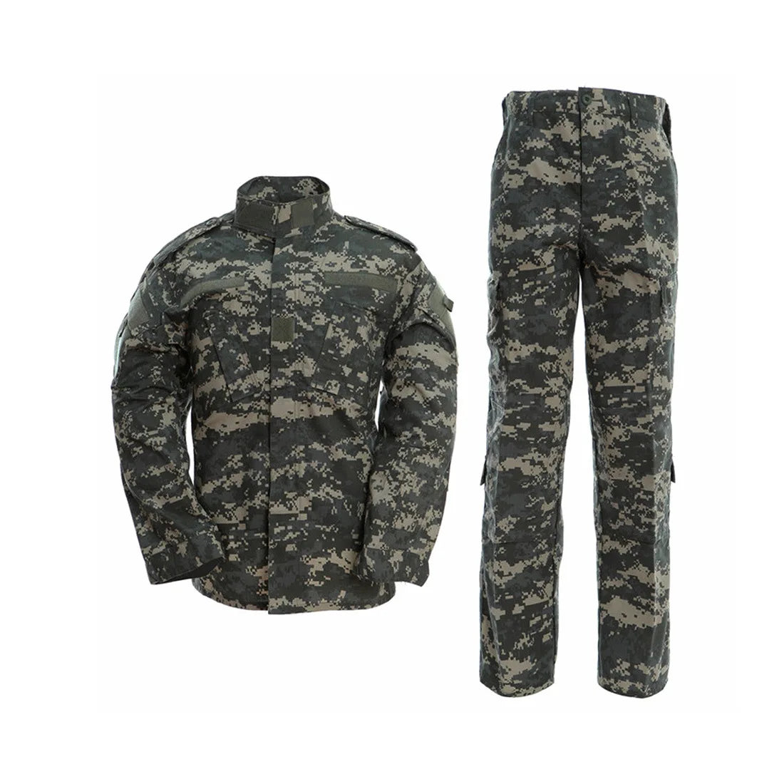 Combinaison de camouflage 17 couleurs, ensemble de vêtements de combat Airsoft, vêtements d'entraînement surdimensionnés, costumes de chasse et de pêche en plein air 3XL A2F48 Planète Rando