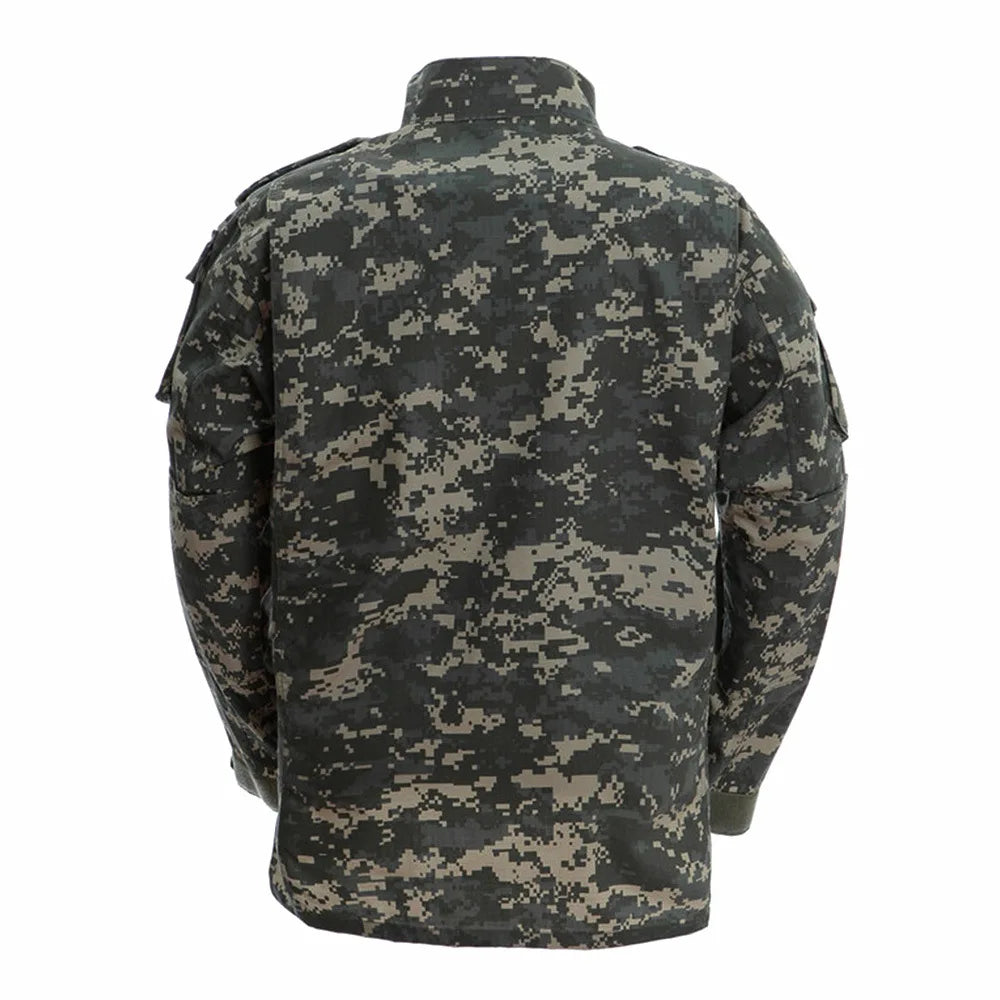Combinaison de camouflage 17 couleurs, ensemble de vêtements de combat Airsoft, vêtements d'entraînement surdimensionnés, costumes de chasse et de pêche en plein air 3XL A2F48 Planète Rando