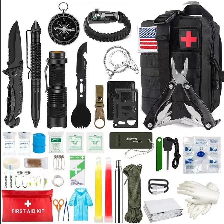 Kit de survie / trousse premiers secours avec pochette Molle "Planete Rando - Survival pro kit"