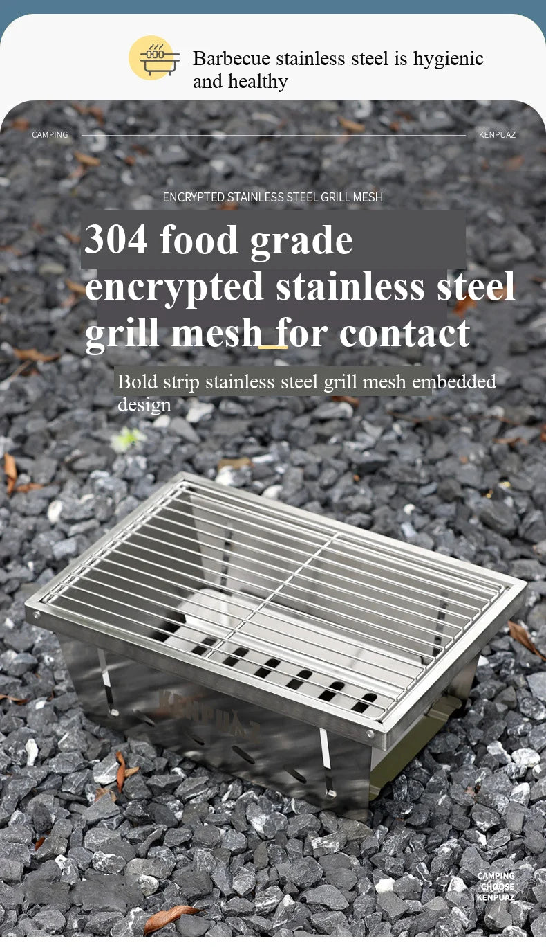 Mini-barbecue amovible en aluminium pour table IGT "YOUQI - LXTL" YOUQI