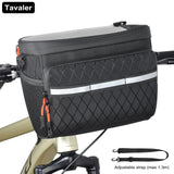 Sac avant de vélo New6L, multifonctionnel, grande capacité, panier de vélo isotherme avec écran tactile, accessoire de vélo multi-poches pour l'extérieur Planète Rando