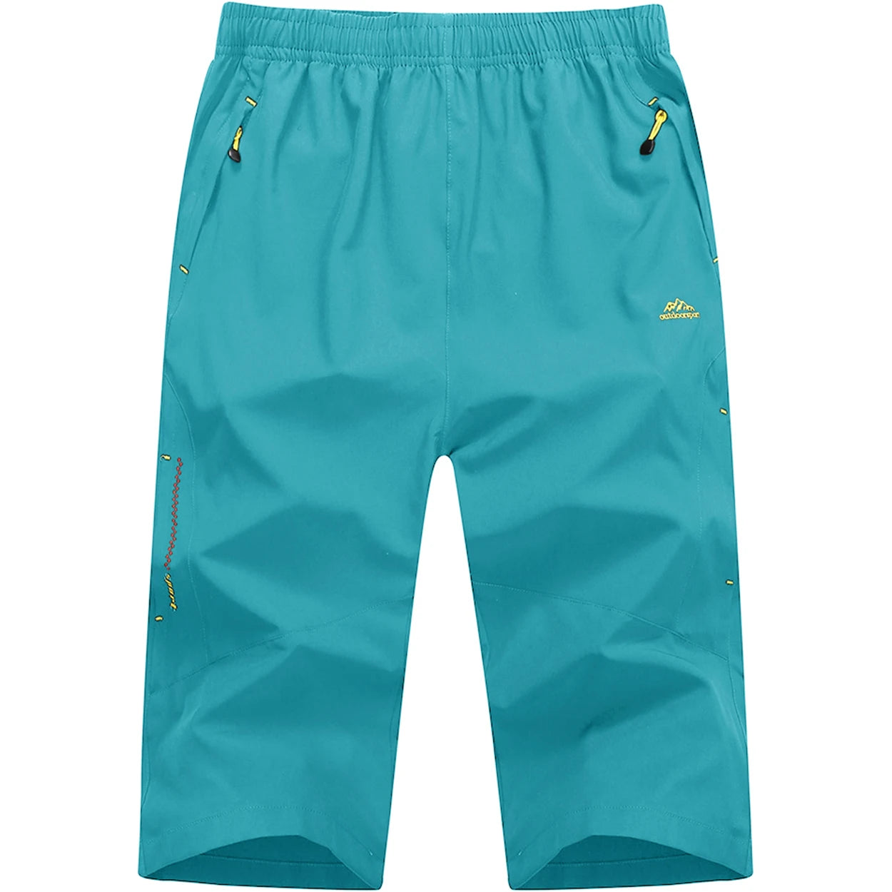 TACVASEN-Short capri d'été pour homme, vêtement long à séchage rapide, pour randonnée, camping, montagne, travail, poche zippée, pêche en plein air, 3/4 Planète Rando