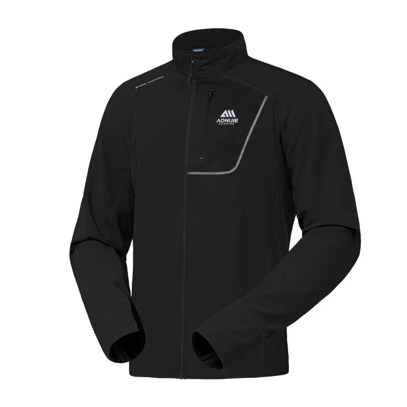 Sweat-shirt / t-shirt technique en micro-polaire à col montant "AONIJIE - FM5206"