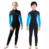 Combinaison de plongée deux pièces en néoprène 2,5 mm pour enfants "KLEYOU - R002"