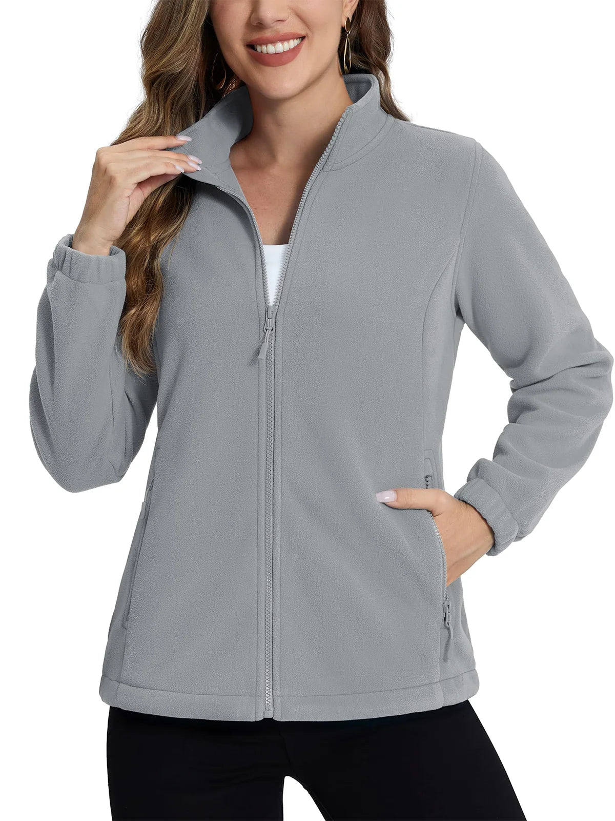 Softshell / polaire avec poches zippées pour femme "TACVASEN - TJ602"