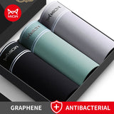 Lot de 3 boxer en coton pour homme, sous-vêtements respirants, boxers antibactériens au graphène "MiiOW - MW820-3P"