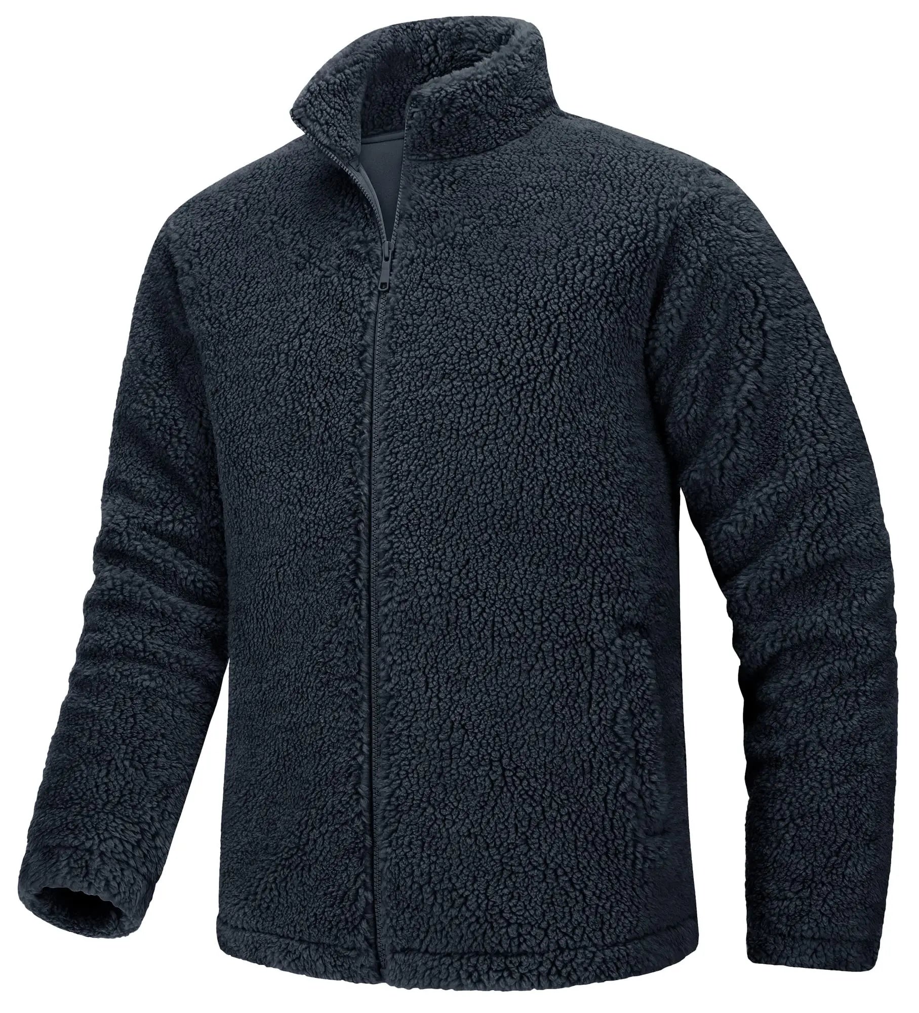 Pull en polaire / veste sherpa chaude zippée intégrale pour homme "TACVASEN - TJ605"