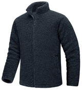 Pull en polaire / veste sherpa chaude zippée intégrale pour homme "TACVASEN - TJ605"