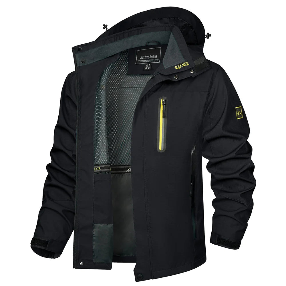 Hardshell / veste imperméable et légère pour homme "TACVASEN - TJ396"