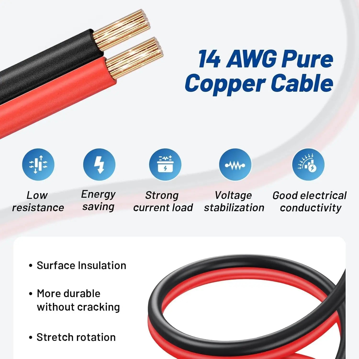 Cordon d'alimentation pour réfrigérateur et congélateur de voiture DC, 11,5 pieds, pour réfrigérateur et congélateurs 12V, pour Alpicool COSTWAY ARB ICECO Setpower Aspenora JoyTutus Planète Rando