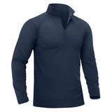 T-shirt thermique / sweat-shirt polaire à fermeture éclair 1/4 et manches longues pour homme "TACVASEN - TS321"