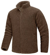 Pull en polaire / veste sherpa chaude zippée intégrale pour homme "TACVASEN - TJ605"