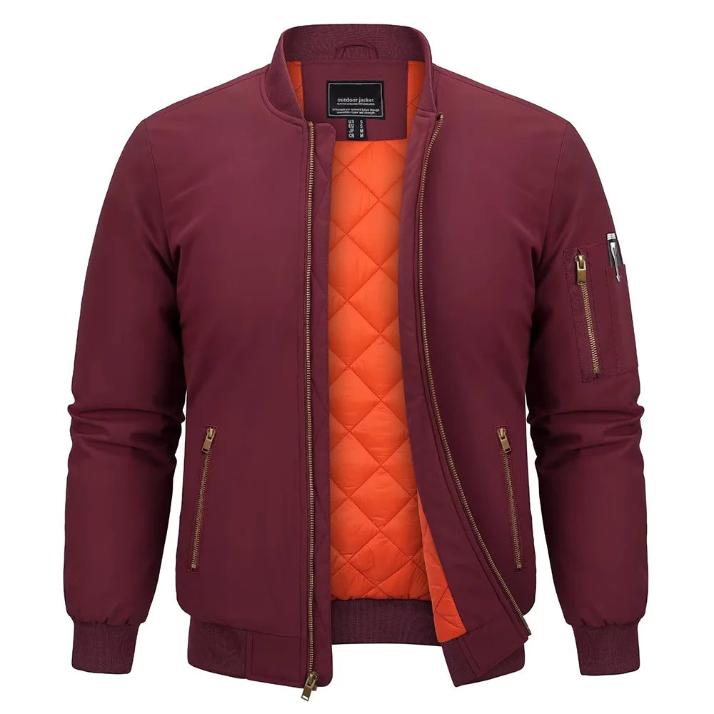 Parka hiver / veste bomber matelassée avec doublure polaire résistante à la pluie "TACVASEN - TJ368"