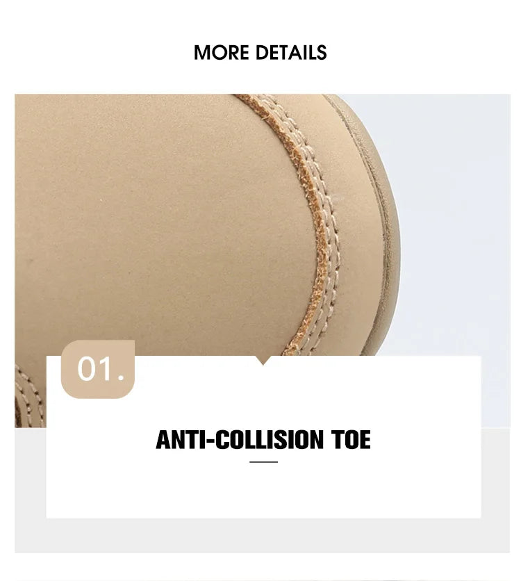 Le modèle Humtto "HUMTTO - HT-240351A" chaussures de randonnée mid-top pour homme, doté d'une protection contre les éclaboussures et d'une semelle robuste, est présenté incliné vers la droite sur un fond blanc.